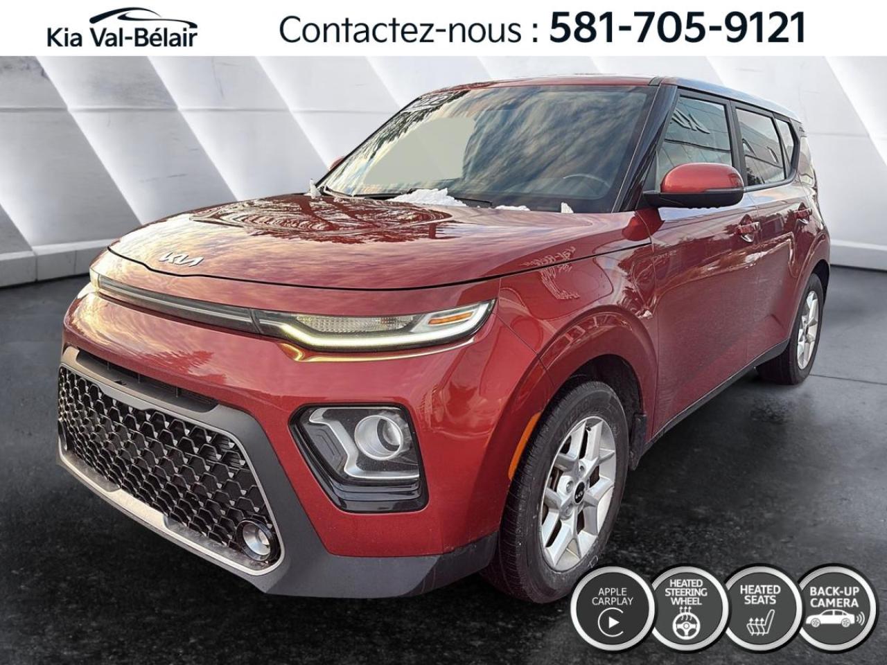 Used 2022 Kia Soul EX *CAMERA *CARPLAY *SIEGES/VOLANT CHAUFF *ANGLES MORTS for sale in Québec, QC