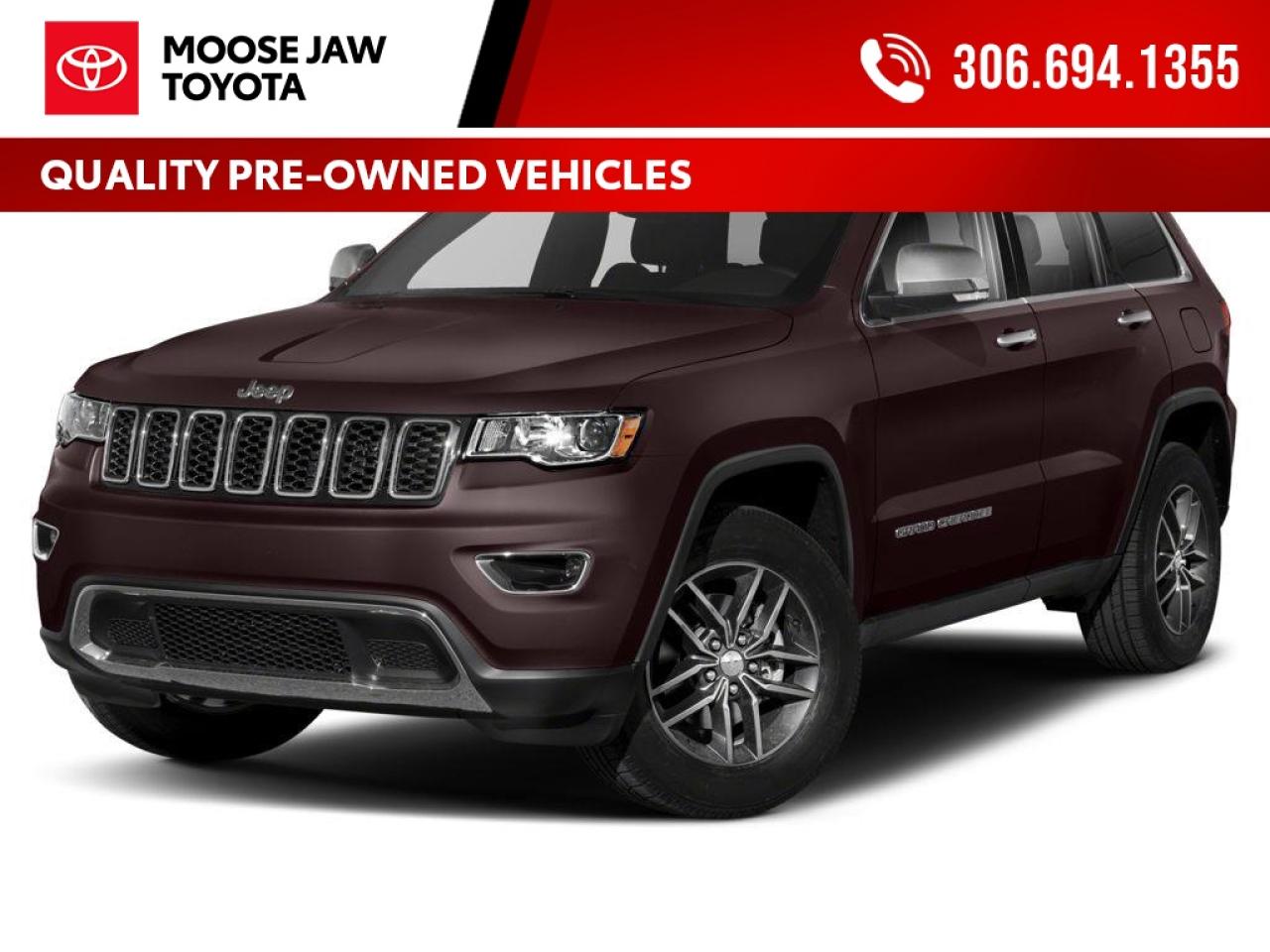 Used 2021 Jeep Grand Cherokee Low mileage and loaded with style. The 2021 Grand Cherokee Limited X offers bold blacked-out design, premium comfort, and confident 4x4 capability. for sale in Moose Jaw, SK
