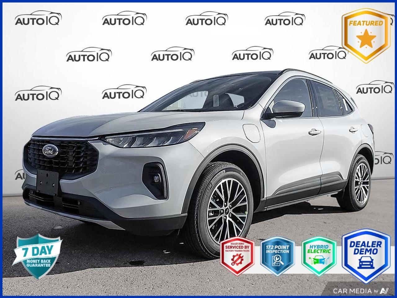 Year: 2025<br>Condition: New<br>Make: Ford Utility Vehicles<br>Model: Escape<br>Style: PHEV FWD<br>Package: 700A<br>Body Type: 4-Dr Sport Utility<br>Fuel Type: Plug-In Electric/Gas<br>Fuel Type: 2.5L 4cyl<br>Transmission: Auto<br><br>Factory Installed Options on This Vehicle: $2050<br>Option Details: |PANORAMIC VISTA ROOF|ECVT|FLR LINERS FR-RR W/O CRPT MTS|2.5L I-VCT ATK I-4 HYB ENG|SPACE SILVER METALLIC|SPACE GRY PART VNYL/CLTH SEATS|EQUIP GROUP 700A|<br><br>OEM Exterior Colour: SPACE SILVER METALLIC<br>OEM Interior Colour: SPACE GRY PART VNYL/CLTH SEATS<br><br>Window Sticker Link: https://www.windowsticker.forddirect.com/windowsticker.pdf?vin=1fmcu0e13sua12797<br><br>Vehicle Features: Spoiler,Traction Control,Compass,ABS Brakes,Air Conditioning,Power Windows,Power Steering,1-touch down,1-touch up,Automatic temperature control,Brake assist,Delay-off headlights,Driver door bin,Driver vanity mirror,Dual front impact airbags,Dual front side impact airbags,Electronic stability,Four wheel independent suspension,Front anti-roll bar,Front beverage holders,Front centre armrest,Front dual zone A/C,Front fog lights,Front reading lights,Fully automatic headlights,Heated door mirrors,Ignition disable,Knee airbag,Low tire pressure warning,Occupant sensing airbag,Outside temperature display,Overhead airbag,Passenger door bin,Perimeter/approach lights,Power door mirrors,Rear anti-roll bar,Rear beverage holders,Rear door bins,Rear reading lights,Rear seat centre armrest,Rear window defroster,Speed control,Speed-sensing steering,Split folding rear seat,Steering wheel mounted audio controls,Telescoping steering wheel,Tilt steering wheel,Variably intermittent wipers,Trunk/hatch auto-latch,Auto high-beam headlights,Power 2-way driver lumbar support,Configurable,Smart device integration,Tracker system,Traffic sign information,Acoustic pedestrian protection,Brakes regenerative,Power/regen,Preconditioning,Traction battery level<p> </p>

<h4>MANAGER SPECIAL DEALER DEMO</h4>

<p><em>Note: This is a used demo vehicle. The price may include added aftermarket accessories. Please contact dealer for details and current mileage.</em></p>

<h4>BUY WITH COMPLETE CONFIDENCE</h4>

<p>
- AutoIQ Exclusive Pre-Owned Program<br>
- Shop online or in-store, any way you want it<br>
- Virtual trade estimate & appraisal<br>
- Virtual credit approval & eSignature<br>
- 7-Day Money Back Guarantee*
</p>

<p>The AutoIQ Dealership Group came together in 2016 with a mission to deliver an exceptional car-buying experience. With 8 dealerships across Ontario, offering 13 brands and over 1500 vehicles in stock, AutoIQ customers can expect great selection, value, and trust. Buying a new vehicle is a significant purchase, and we want to ensure that you LOVE it! Whether you are purchasing a new or quality pre-owned vehicle from us, we offer attractive financing rates and flexible terms, regardless of your credit.</p>

<p>SPECIAL NOTE: This vehicle is reserved for AutoIQs retail customers only. Please, no dealer calls. Errors and omissions excepted.</p>

<p>*As-traded, specialty or high-performance vehicles are excluded from the 7-Day Money Back Guarantee Program (including, but not limited to Ford Shelby, Ford mustang GT, Ford Raptor, Chevrolet Corvette, Camaro 2SS, Camaro ZL1, V-Series Cadillac, Dodge/Jeep SRT, Hyundai N Line, all electric models)</p>