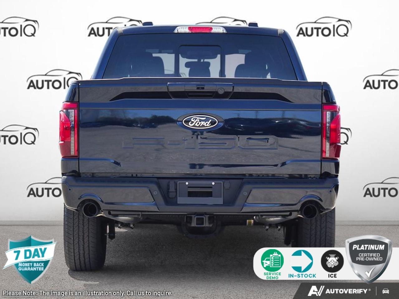2025 Ford F-150 Equipment Group 302A Mid|ANTIMATTER BLUE METALLIC|SPORT CLOTH 40/CONSOLE/40 BLACK|EQUIP GROUP 302A|2.7L ECO ENG|10-SPD AUTO|3.55 RATIO REGULAR AXLE|XLT BLACK APPEARANCE PKG|XLT SERIES DISCOUNT|302A DI Photo