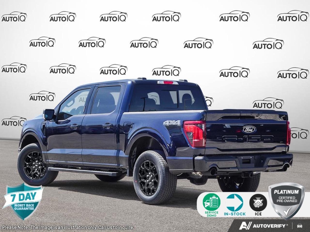 2025 Ford F-150 Equipment Group 302A Mid|ANTIMATTER BLUE METALLIC|SPORT CLOTH 40/CONSOLE/40 BLACK|EQUIP GROUP 302A|2.7L ECO ENG|10-SPD AUTO|3.55 RATIO REGULAR AXLE|XLT BLACK APPEARANCE PKG|XLT SERIES DISCOUNT|302A DI Photo