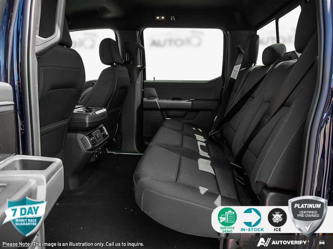 2025 Ford F-150 Equipment Group 302A Mid|ANTIMATTER BLUE METALLIC|SPORT CLOTH 40/CONSOLE/40 BLACK|EQUIP GROUP 302A|2.7L ECO ENG|10-SPD AUTO|3.55 RATIO REGULAR AXLE|XLT BLACK APPEARANCE PKG|XLT SERIES DISCOUNT|302A DI Photo