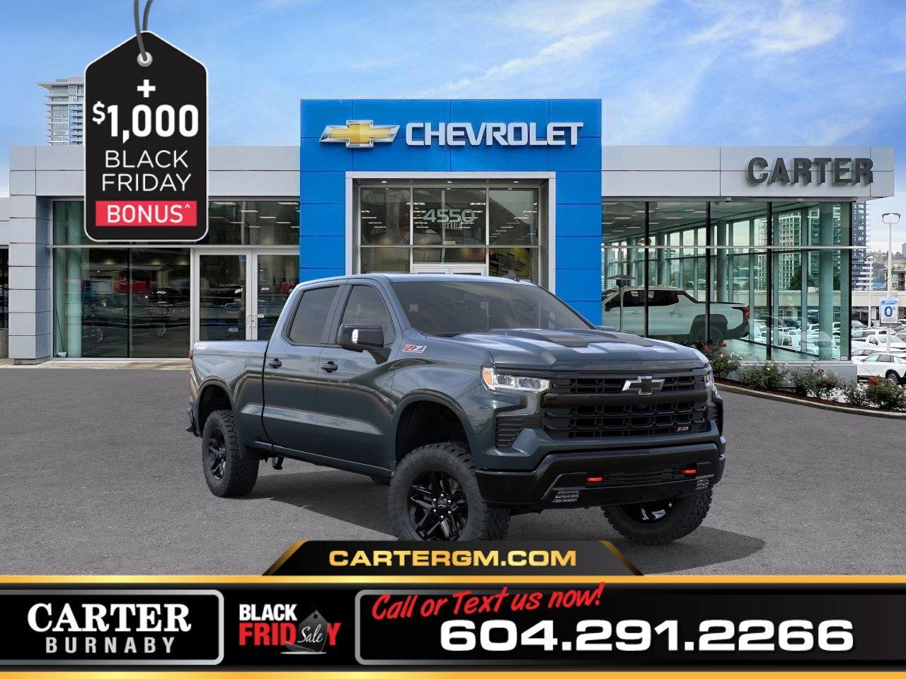 New 2026 Chevrolet Silverado 1500 LT TRAIL BOSS 4WD | 5.3L ENG/PWR SUNROOF/LTHR SEAT for sale in Burnaby, BC