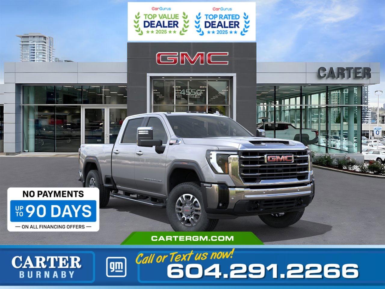 Purchase your new vehicle today and enjoy NO PAYMENTS FOR UP TO 90 DAYS. Upgrade with confidence, without stretching your budget!  WHY CARTER GM BURNABY?  - An unrivalled vehicle purchasing experience! - Exceeding our loyal customers expectations since 1963 - 4.5 Google star rating with 2,175+ customer reviews) - CarGurus Top-Rated Dealer 2025 Award - CarGurus Top Value Dealer 2025 Award - Vehicle trades welcome! Best price guaranteed! - We provide upfront pricing, zero hidden fees, and 100% transparency - Fast approvals and 99% acceptance rates (no matter your current credit status!) - Multilingual staff (many languages spoken) - Comfortable non-pressured environment with in-store television, WIFI and a childrens play area! - In-store restaurant: fresh daily menu        Were here to help you drive the vehicle you want, the vehicle you deserve! QUESTIONS? GREAT! WEVE GOT ANSWERS! To speak with a friendly vehicle specialist - CALL NOW! (Doc. Fee: $495.00 Dealer Code: D5505)