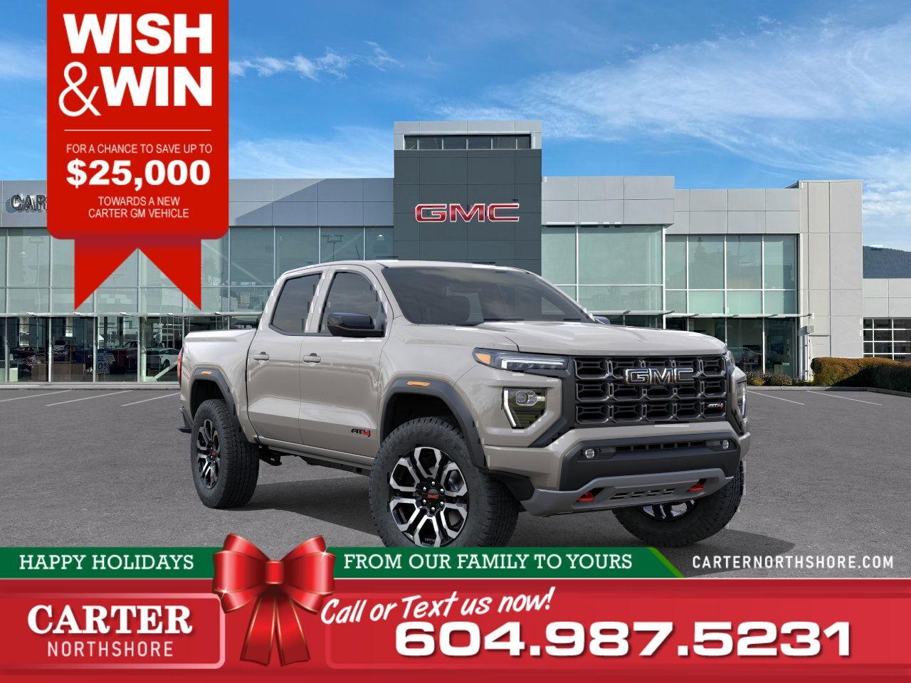 New 2026 GMC Canyon AT4 4WD | Alum Wheels/Vented Seats/Lift Sus for sale in North Vancouver, BC