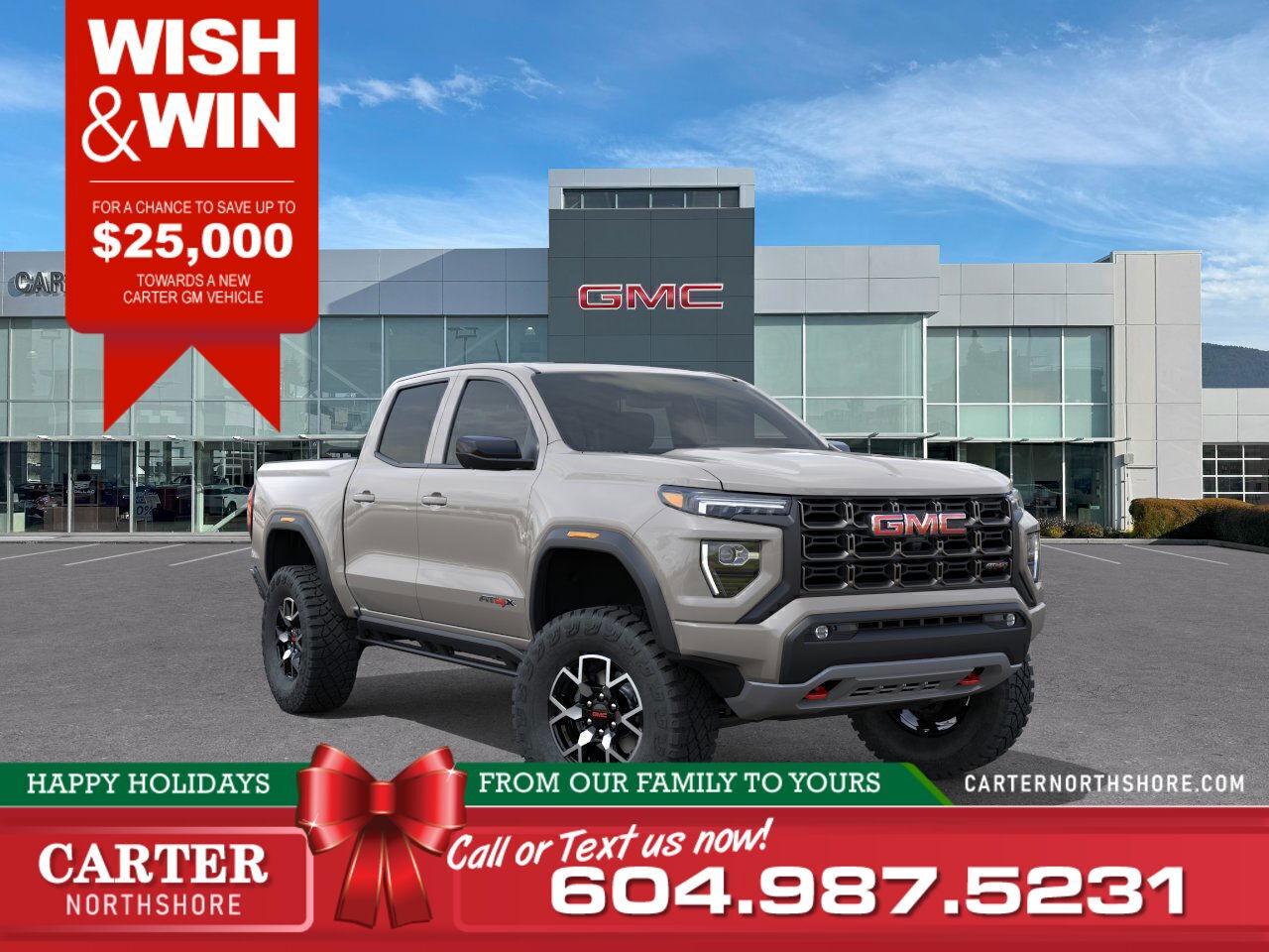 New 2026 GMC Canyon AT4 4WD | Alum Wheels/Vented Seats/Lift Sus for sale in North Vancouver, BC