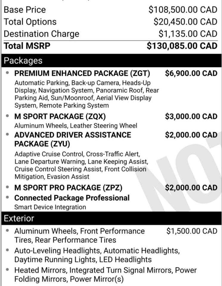 2023 BMW X7 XDRIVE40I | M-SPORT PRO | PREMIUM | 7 PASS | 22 IN Photo