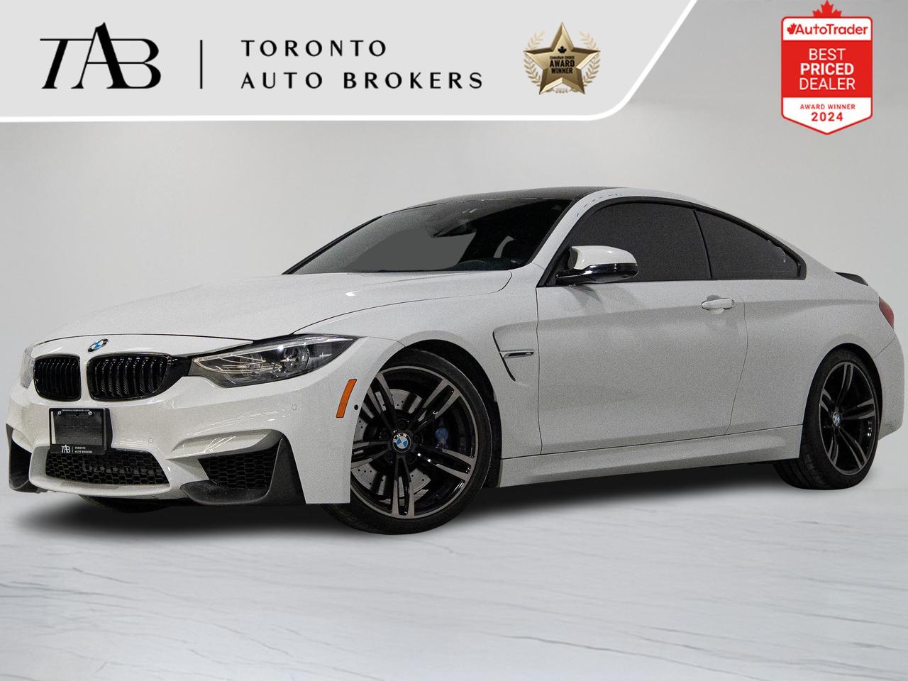 This 2018 BMW M4 is a local Ontario vehicle with a clean Carfax report. Performance machine that blends raw motorsport DNA with everyday refinement. With its aggressive stance, razor-sharp handling, and the unmistakable punch of its twin-turbo inline-six, the M4 delivers a truly exhilarating drive. 

Top Features Include:

Executive Package - $4,500.00
Premium Package - $4,500.00
M4 Upgrades & Maintenance
Upgrades

* Stage 2 tune
* Cold air intake
* Top-mount intercooler
* Charge pipe
* J-pipe
* Heat exchanger
* MMR crank hub with back plate
* Crank seal guard
* Race thermostat
* King rod bearings
* Stage 2 engine mounts
* Stage 2 transmission mounts
* Stage 2 differential bushing
* Resonated downpipe
* Single mid-pipe
* Muffler delete

Maintenance
* Valve cover gasket
* Oil pan gasket
* Timing chains/tensioners
* Water pump


NOW OFFERING 3 MONTH DEFERRED FINANCING PAYMENTS ON APPROVED CREDIT. 

WE OFFER THE BEST FINANCE RATES, AND DONT CHARGE ANY FINANCING FEE 

Looking for a top-rated pre-owned luxury car dealership in the GTA? Look no further than Toronto Auto Brokers (TAB)! Were proud to have won multiple awards, including the 2024 AutoTrader Best Priced Dealer, the 2024 CarGurus Award, the 2025 Top Choice Award, the 2025 Consumer Satisfaction Award, the 2025 Canadian Choice Award, the 2025 Three Best Rated Dealer Award, and many more!

With 30 years of experience serving the Greater Toronto Area, TAB is a respected and trusted name in the pre-owned luxury car industry. Our 30,000 sq.Ft indoor showroom is home to a wide range of luxury vehicles from top brands like BMW, Mercedes-Benz, Audi, Porsche, Land Rover, Jaguar, Aston Martin, Bentley, Maserati, and more. And we dont just serve the GTA, were proud to offer our services to all cities in Canada, including Vancouver, Montreal, Calgary, Edmonton, Winnipeg, Saskatchewan, Halifax, and more.

At TAB, were committed to providing a no-pressure environment and honest work ethics. As a family-owned and operated business, we treat every customer like family and ensure that every interaction is a positive one. Come experience the TAB Lifestyle at its truest form, luxury car buying has never been more enjoyable and exciting!

Call us today or visit our website to learn more about our inventory and services. And remember, all prices exclude applicable taxes and licensing, and vehicles can be certified at an additional cost of $999.