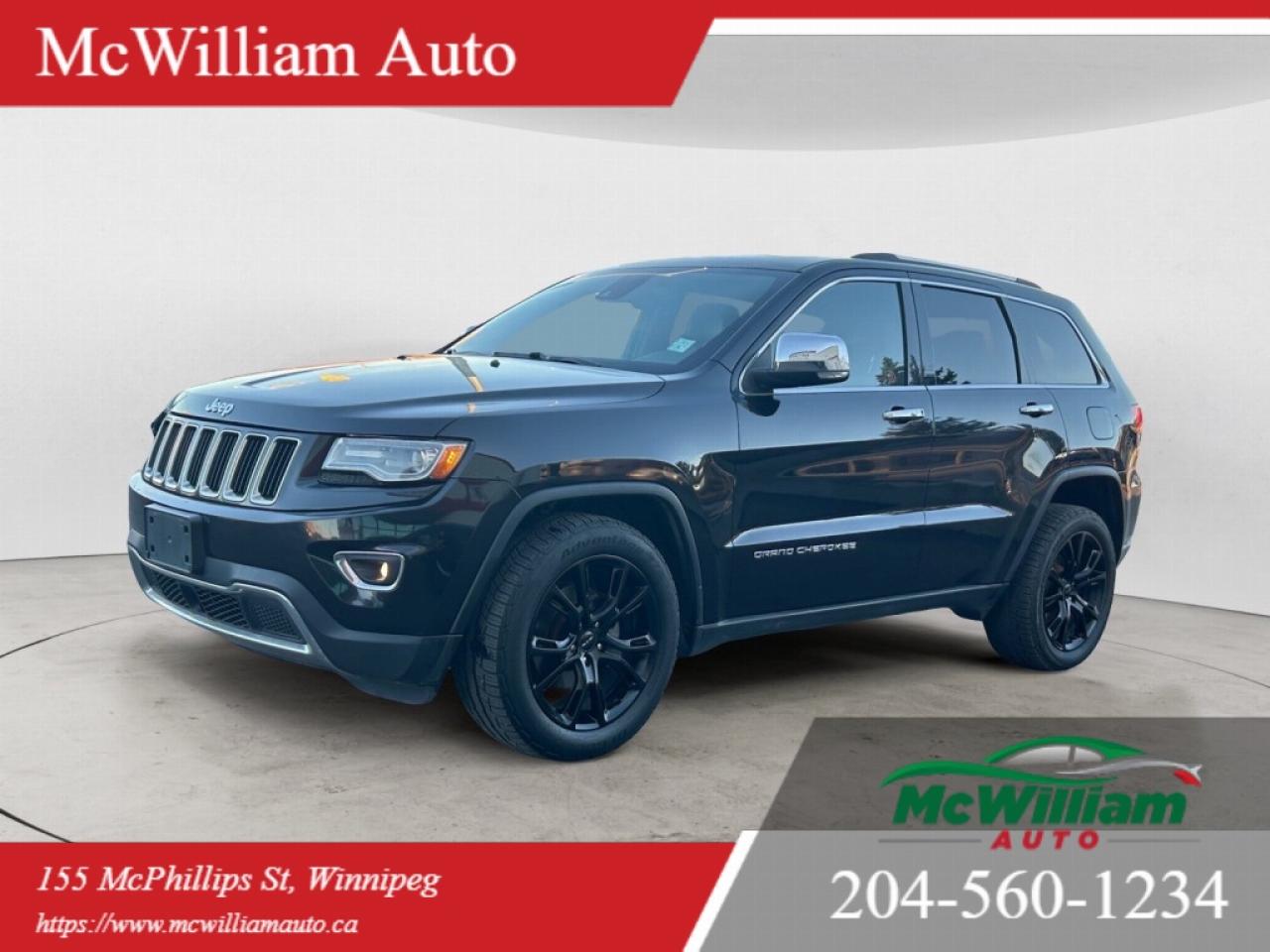 Used 2014 Jeep Grand Cherokee Limited 4x4 | Sun Roof | Leather | HTD Seats front & Rear | for sale in Winnipeg, MB