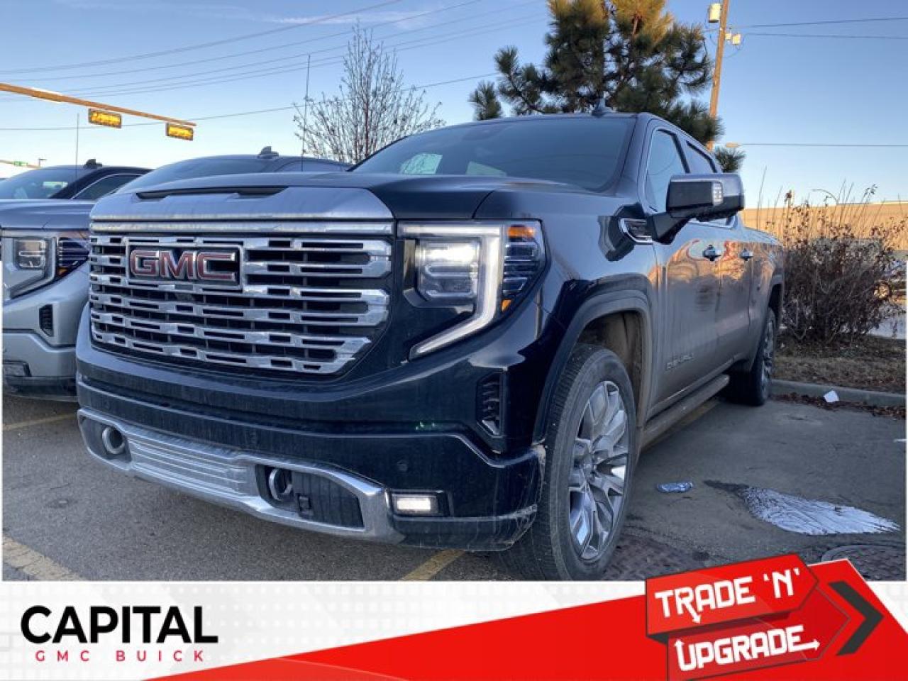 Check out this 2025 Sierra 1500 Crew Cab Denali with the RESERVE PACKAGE and the Legendary 5.3L V8 ENGINE. Equipped with a ton of options like Heated and Cooled Seats, Heated Steering, 360 CAM, Rear Streaming Camera Mirror, Heads-up Display, 22 Inch Wheels, Heated Rear Seats, Massive Touchscreen, Power Assist Steps, and so much more... CALL NOWAsk for the Internet Department for more information or book your test drive today! Text 825-445-0521 for fast answers at your fingertips!AMVIC Licensed Dealer - Licence Number B1044900Disclaimer: All prices are plus taxes and include all cash credits and loyalties. See dealer for details. AMVIC Licensed Dealer # B1044900