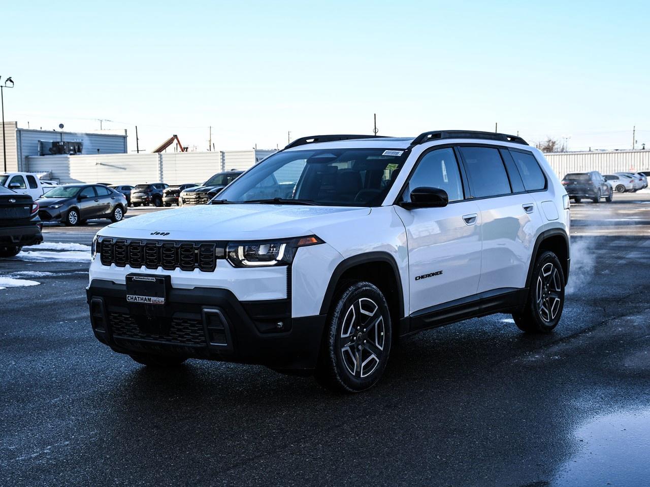 <p>The new 2026 Jeep Cherokee Limited in a stunning white finish with a robust 4x4 drivetrain is perfect for tackling various terrains with confidence. This SUV is designed for those who appreciate a blend of style and functionality, offering a comfortable interior with matching white upholstery that complements the sleek exterior.</p> <p>Inside, you'll find an array of features that enhance the driving experience, from the intuitive air conditioning to the convenience of power-adjustable heated seats. The alloy wheels add a touch of elegance while the backup camera and parking sensors provide extra safety during your drives.</p> <p>Stay connected and entertained with the modern infotainment system that supports Bluetooth connection, satellite radio, and smart device integration, all augmented with a wi-fi hotspot for continuous connectivity. Safety is heightened with features like brake assist, lane assist, and reliable cruise control for added peace of mind.</p> <p>If you're an adventure enthusiast or a family seeking a reliable yet stylish vehicle, the Jeep Cherokee Limited is an ideal match. Reach out to our dealership today to learn more or to schedule a test drive!</p>