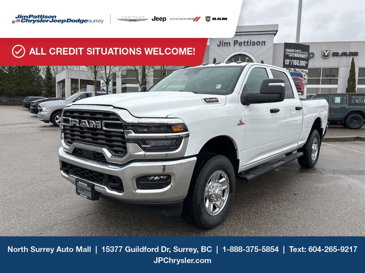 Jim Pattison Chrysler Jeep Dodge is ready to help you find your perfect vehicle. Our team of highly-experienced pros will provide you with the highest level of customer care and we are proud to offer online shopping from the comfort of your home with the new Pick, Price, Purchase Program. Browse our inventory online, create a personal account to track the vehicles you&rsquo;re interested in and the payment options that work best for you. Simple as that! And we will be here to answer all your questions. Visit our website, send us an email or give us a call today and let us get to work for you! -	Price includes freight & PDI, documentation fee ($895), dealer preparation fee ($495), A/C levy ($100), tire levy (up to $32.50), and VSA transaction levy ($10). Finance/lease placement fee ($595) if applicable, GST and PST are additional. Dealer-installed accessories are included, if applicable. Rebates applied after taxes. Rebates applied after taxes. D#30394