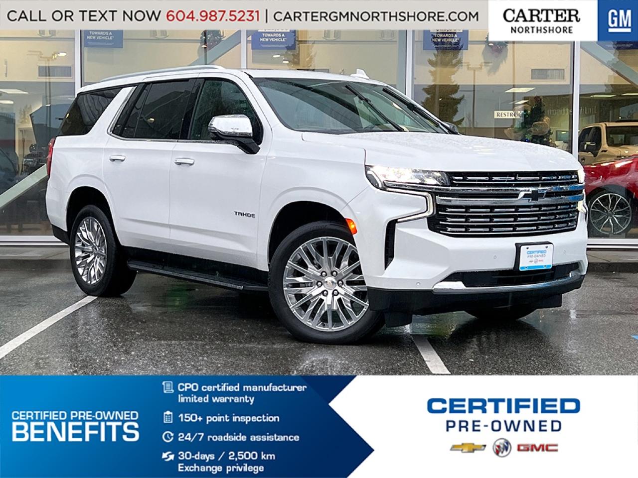 Used 2023 Chevrolet Tahoe PREMIER | Pwr Pano Sunroof/Adpt Cruise/Bose Spkrs for sale in North Vancouver, BC