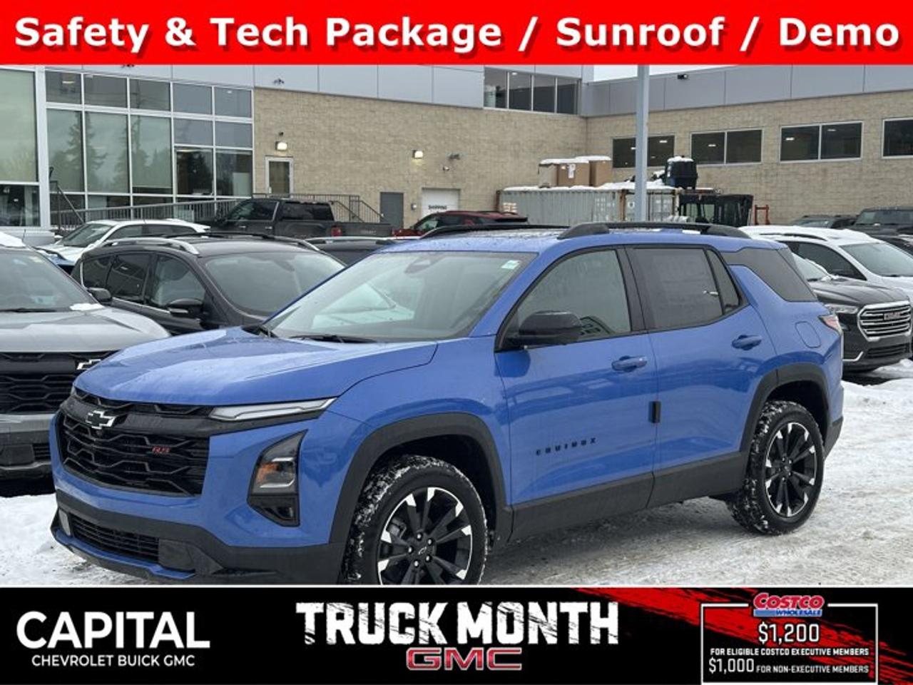 This Chevrolet Equinox delivers a Turbocharged Gas I4 1.5L/ engine powering this Automatic transmission. TRANSMISSION, 8-SPEED AUTOMATIC (STD), SUNROOF, POWER, DUAL GLASS, PANORAMIC, SLIDING with power sunshade, SAFETY AND TECHNOLOGY PACKAGE includes (DRZ) Rear Camera Mirror, (T3U) front fog lamps, (UKK) Rear Pedestrian Alert, (UV2) HD Surround Vision and (UVX) Traffic Sign Recognition..*This Chevrolet Equinox Comes Equipped with These Options *CONVENIENCE PACKAGE III includes (A7K) 8-way power front passenger seat adjuster, (KU1) ventilated driver seat (KU3) ventilated front passenger seat, (KA6) heated rear outboard seats, (AT9) 2-way power front passenger lumbar seat adjuster and (A45) memory settings , REEF BLUE METALLIC, ENGINE, 1.5L TURBO DOHC 4-CYLINDER, SIDI, VVT (STD), ENGINE BLOCK HEATER, 3 YEARS SIRIUSXM, Wireless Phone Charging, for portable devices, Wireless Apple CarPlay/Wireless Android Auto, Wipers, front rain-sensing, intermittent, Windows, remote express-up/-down driver and express-down all passengers, Window, rear side, solar absorbing, privacy tinting.* Stop By Today *For a must-own Chevrolet Equinox come see us at Capital Chevrolet Buick GMC Inc., 13103 Lake Fraser Drive SE, Calgary, AB T2J 3H5. Just minutes away!