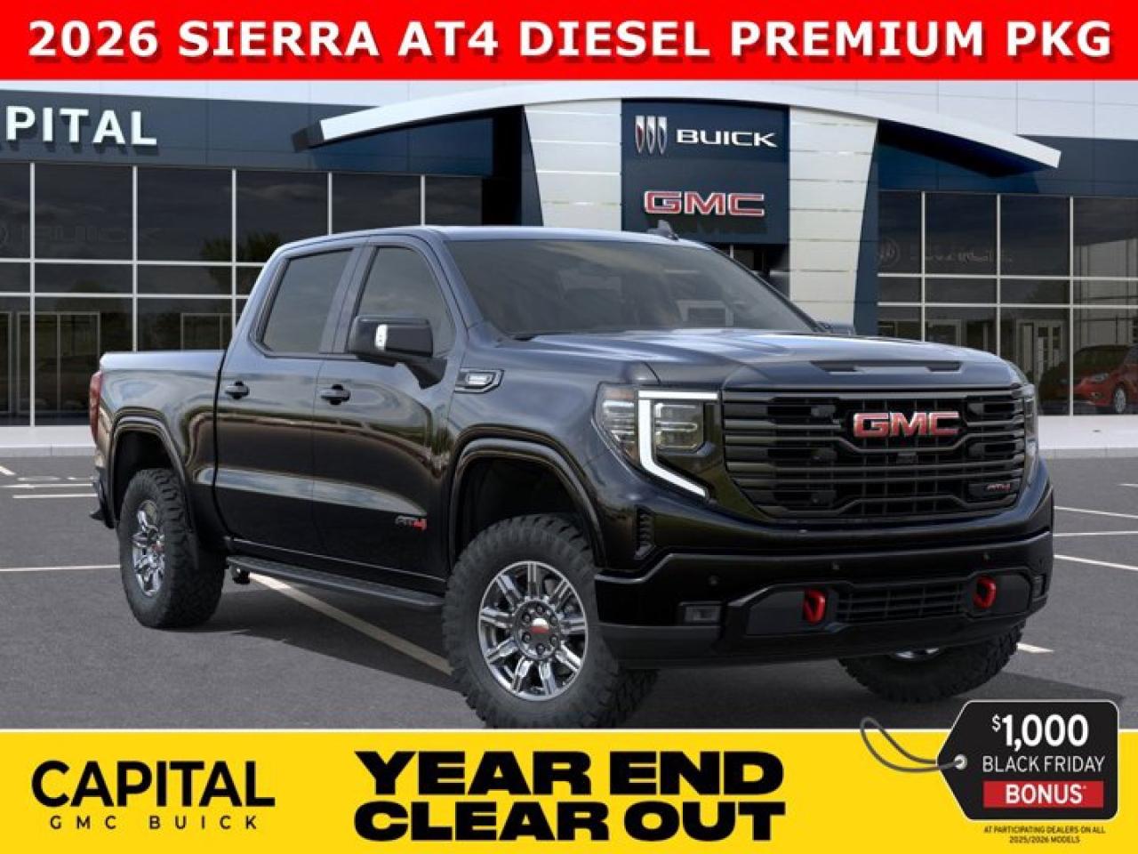 New 2026 GMC Sierra 1500 Crew Cab AT4 for sale in Edmonton, AB
