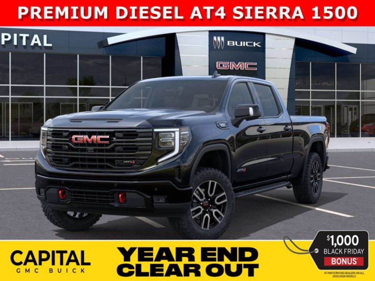 New 2026 GMC Sierra 1500 Crew Cab AT4 for sale in Edmonton, AB