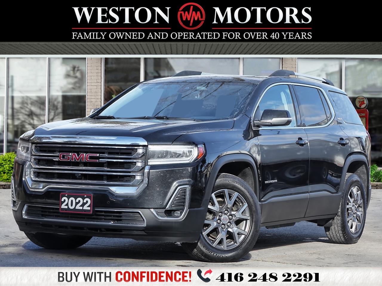 2022 GMC Acadia SLT*AWD*NAVI*LEATHER*REVCAM*HEATED WHEEL*PAN ROOF