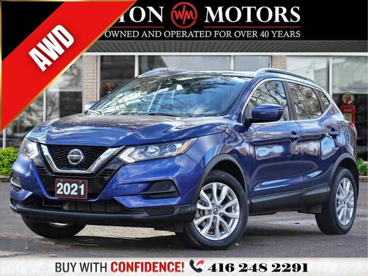 2021 Nissan Qashqai SV*AWD*HEATED SEATS*REVCAM*SUNROOF*HEATED WHEEL