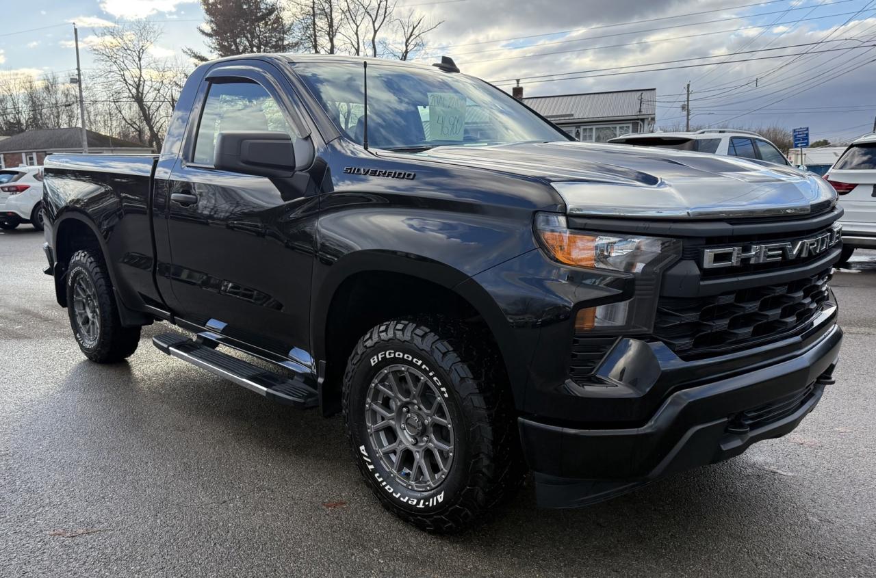 Used 2024 Chevrolet Silverado 1500 WORK TRUCK / 4WD / XLINE BOX LINER / TRI FOLD  HARD TOP TONNEAU COVER / SHORT BOX REG CAB / LOW KMS! for sale in Truro, NS