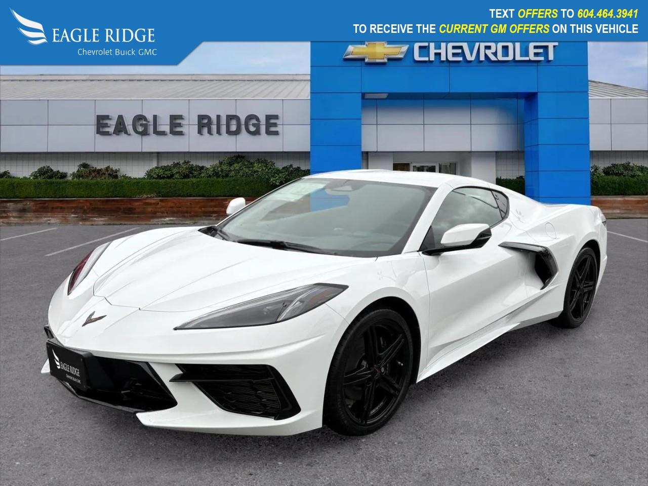 New 2026 Chevrolet Corvette Stingray 12 driver display, 8 touchscreen, wireless Android Auto/Apple CarPlay, WiFi compatibility, Bluetooth, Bose audio system, front and rear trunks, digital rearview mirror, HD rearview camera, automatic e for sale in Coquitlam, BC