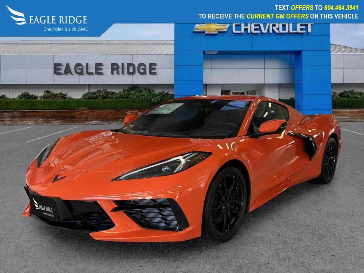 New 2026 Chevrolet Corvette Stingray 12 driver display, 8 touchscreen, wireless Android Auto/Apple CarPlay, WiFi compatibility, Bluetooth, Bose audio system, front and rear trunks, digital rearview mirror, HD rearview camera, automatic e for sale in Coquitlam, BC