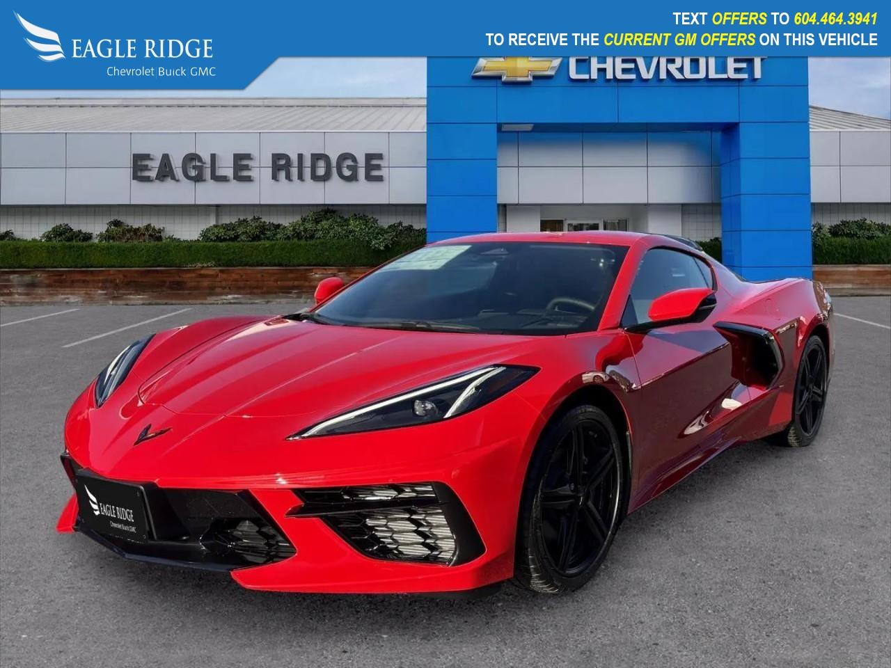 New 2026 Chevrolet Corvette Stingray 12 driver display, 8 touchscreen, wireless Android Auto/Apple CarPlay, WiFi compatibility, Bluetooth, Bose audio system, front and rear trunks, digital rearview mirror, HD rearview camera, automatic e for sale in Coquitlam, BC