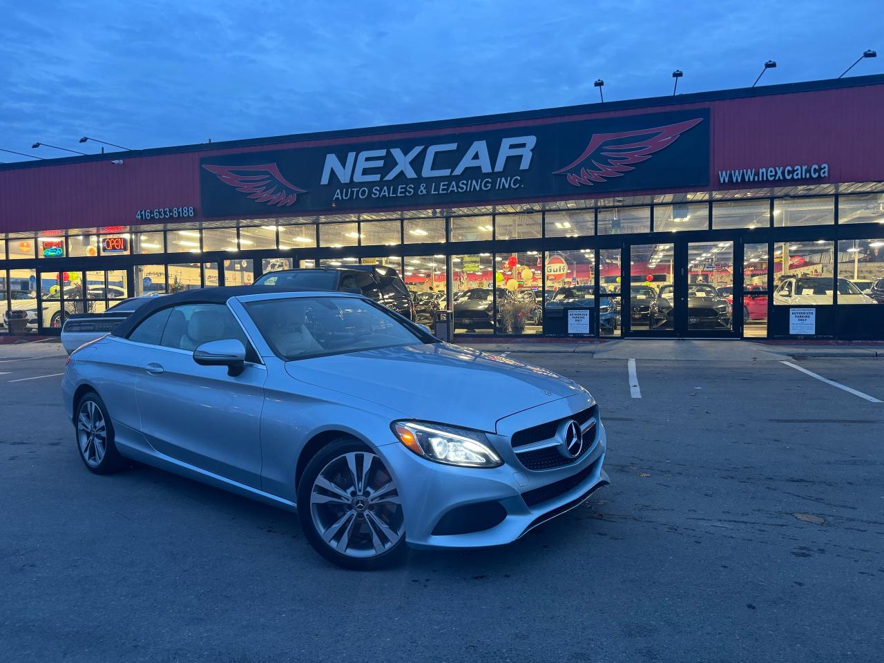 Used 2018 Mercedes-Benz C-Class C 300 4MATIC CABRIOLET LEATHER NAVI CAMERA B/SPOT for sale in North York, ON