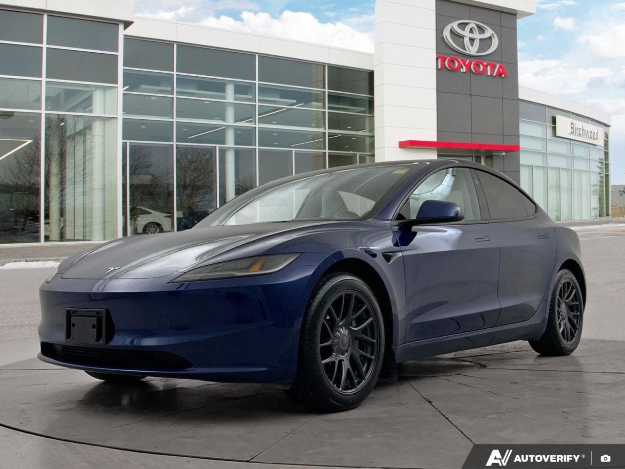 Used 2024 Tesla Model 3 Long Range Clean CARFAX | Local Vehicle | Blind Spot | for sale in Winnipeg, MB