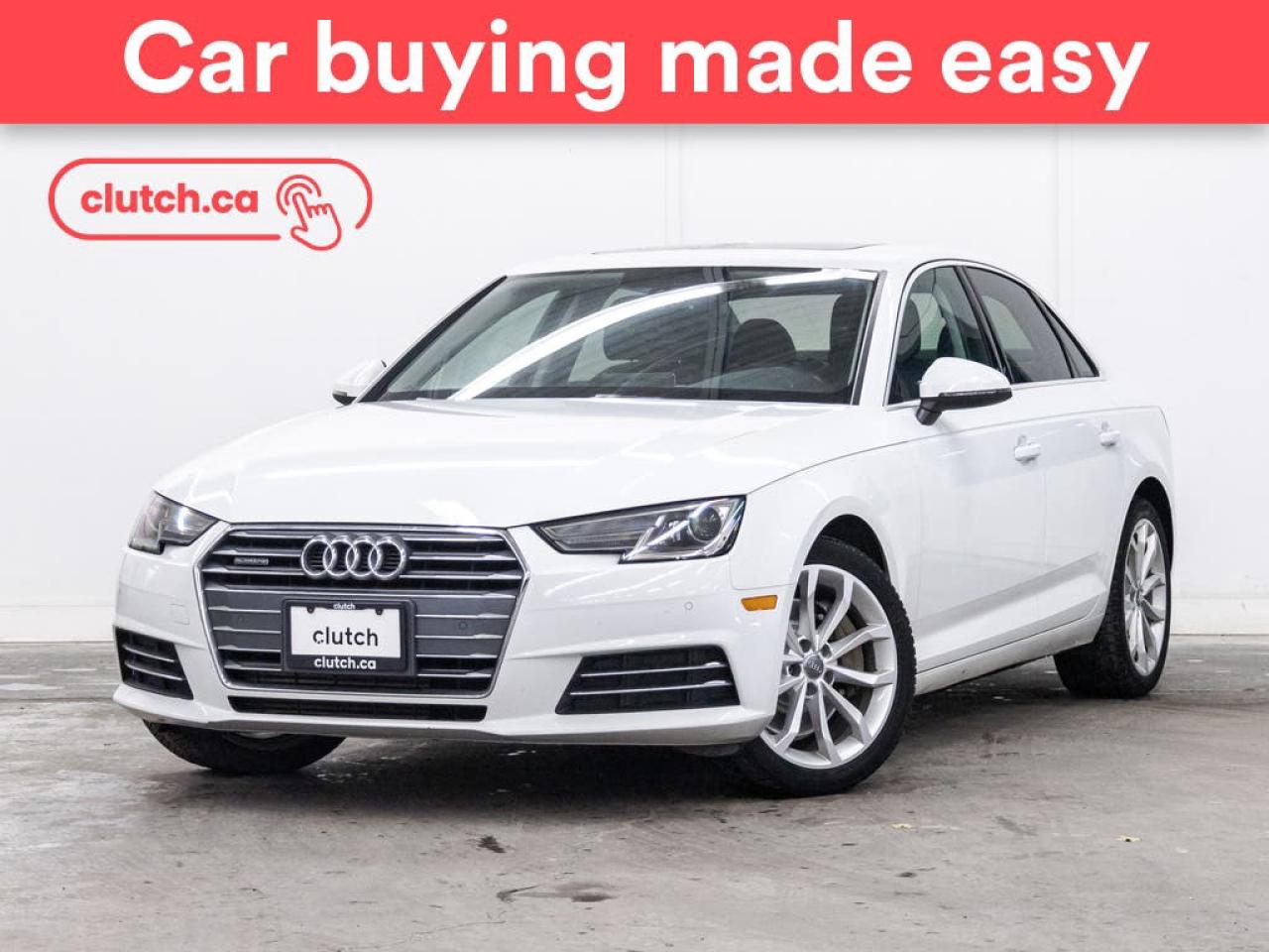 Used 2017 Audi A4 Progressiv AWD w/ Power Sunroof, Heated Front Seats, Backup Camera for sale in Toronto, ON