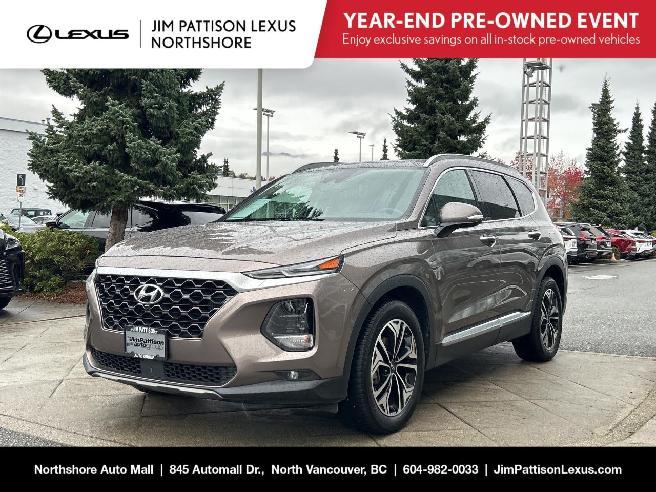 Used 2019 Hyundai Santa Fe Ultimate AWD 2.0T / Ultimate AWD / No Accident / L for sale in North Vancouver, BC