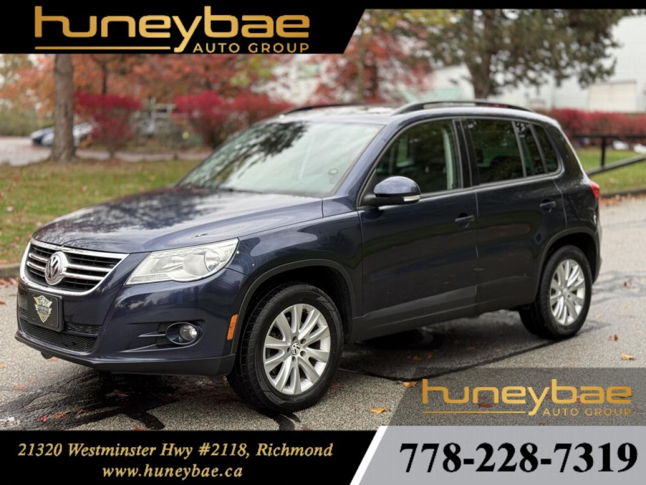 <h3 data-start=128 data-end=197>2011 Volkswagen Tiguan SEL 4Motion | Fresh Trade | Rare Find</h3>
<p data-start=199 data-end=276> <strong data-start=202 data-end=229>Fresh Trade | Rare Find</strong><br data-start=229 data-end=232 />  <strong data-start=235 data-end=250>Clean Title</strong><br data-start=250 data-end=253 />  <strong data-start=256 data-end=274>Low Kilometres</strong></p>
<p data-start=278 data-end=514><strong data-start=278 data-end=308>Key Features & Highlights:</strong><br data-start=308 data-end=311 /> &bull; Panoramic Sunroof<br data-start=330 data-end=333 /> &bull; Bluetooth Connectivity<br data-start=357 data-end=360 /> &bull; Backup Camera<br data-start=375 data-end=378 /> &bull; Alloy Wheels<br data-start=392 data-end=395 /> &bull; Heated Leather Seats<br data-start=417 data-end=420 /> &bull; 4Motion All-Wheel Drive &ndash; Ready for All Seasons<br data-start=469 data-end=472 /> &bull; Smooth, Comfortable, and Reliable Ride</p>
<p data-start=516 data-end=573> <strong data-start=518 data-end=571>Well maintained and ready for immediate delivery.</strong></p>
<p data-start=575 data-end=664> <strong data-start=578 data-end=610>Viewings by appointment only</strong><br data-start=610 data-end=613 />  <strong data-start=616 data-end=662>Call or email to book your private viewing</strong></p>
<p data-start=666 data-end=714><strong data-start=666 data-end=677>Stock #</strong> HB446<br data-start=683 data-end=686 /> <strong data-start=686 data-end=706>Dealer License #</strong> 50529</p>
<p data-start=716 data-end=822> Don&rsquo;t like your current car?<br data-start=747 data-end=750 />  New to Canada?<br data-start=767 data-end=770 />  No credit / Bad credit?<br data-start=795 data-end=798 />  High interest rate?</p>
<p data-start=824 data-end=913> <strong data-start=827 data-end=844>Call or Text:</strong> 778-228-7319<br data-start=857 data-end=860 />  <strong data-start=862 data-end=890>WE WILL GET YOU APPROVED</strong> (conditions apply)</p>
<p>&nbsp;</p>
<p data-start=915 data-end=1064> Disclaimer: All used vehicles are subject to a $995 documentation fee plus applicable taxes. Pricing may vary depending on vehicle and lender.</p>