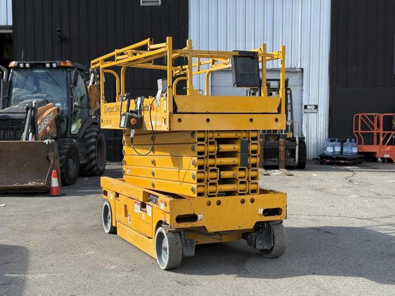 2013 Haulotte Compact 3947E electric scissor lift offering a working height of 44 ft 11 in and a platform height of 38 ft 11 in. Powered by a 24V electric system and rated for a maximum lift capacity of 770 lb. Platform extends to 10 ft 7 in by 3 ft 11 in, with an overall width of 3 ft 11 in and overall length of 8 ft 2 in. Operating weight of 7,236 lb. Finished in yellow. Ideal for indoor and outdoor maintenance, installation, or construction tasks.  $16,720.00 plus $375 processing fee, $17,095.00 total payment obligation before taxes.   Listing report, warranty, contract commitment cancellation fee, financing available on approved credit (some limitations and exceptions may apply). All above specifications and information is considered to be accurate but is not guaranteed and no opinion or advice is given as to whether this item should be purchased. We do not allow test drives due to theft, fraud, acts of vandalism and undetectable impaired driving. Instead we provide the following benefits: Complimentary Warranty (with options to extend), Limited Money Back Satisfaction Guarantee on Fully Completed Contracts, Contract Commitment Cancellation, and an Open-Ended Sell-Back Option. Ask seller for details or call 604-522-REPO(7376) to confirm listing availability.