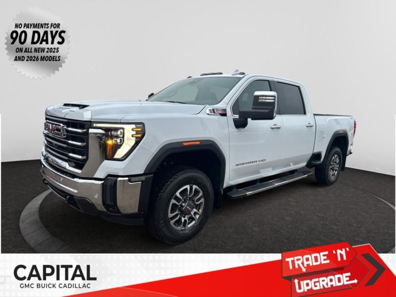 This 2026 GMC Sierra 2500HD in Glacier White Tricoat is equipped with 4WD and Turbocharged Diesel V8 6.6L/ engine.Check out this vehicles pictures, features, options and specs, and let us know if you have any questions. Helping find the perfect vehicle FOR YOU is our only priority.P.S...Sometimes texting is easier. Text (or call) 306-801-9090 for fast answers at your fingertips!Dealer License #914248Disclaimer: All prices are plus taxes & fees. See dealer for Details. Dealer Permit # 914248 See dealer for Details.
