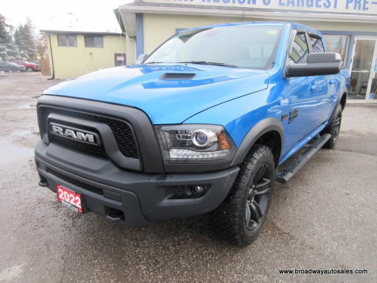 Used 2022 RAM 1500 GREAT KM'S CLASSIC-WARLOCK-MODEL 6 PASSENGER 5.7L - HEMI.. 4X4.. CREW-CAB.. SHORTY.. TRAILER BRAKE.. BACK-UP CAMERA.. BLUETOOTH SYSTEM.. for sale in Bradford, ON