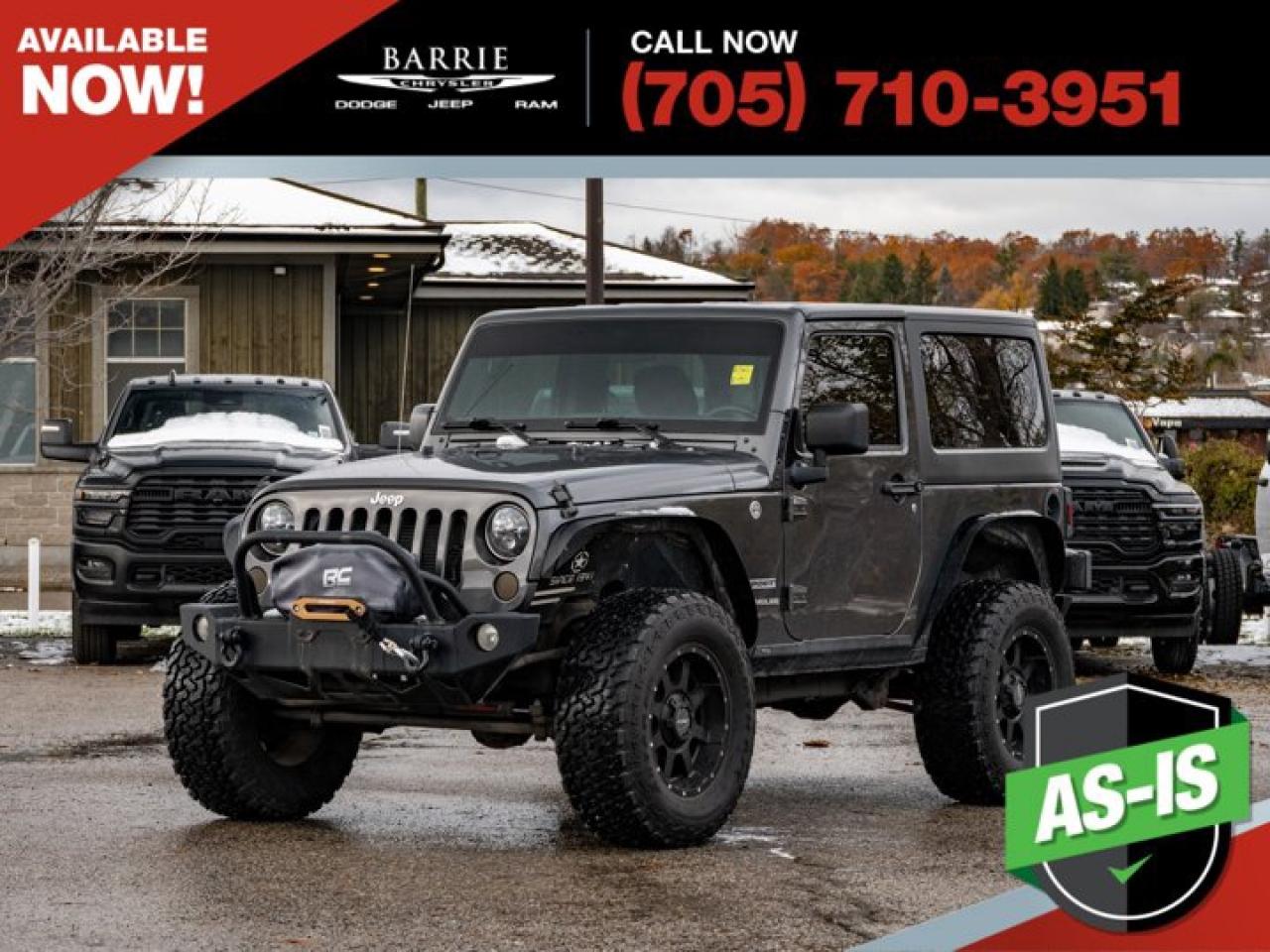 Used 2017 Jeep Wrangler SPORT for sale in Barrie, ON
