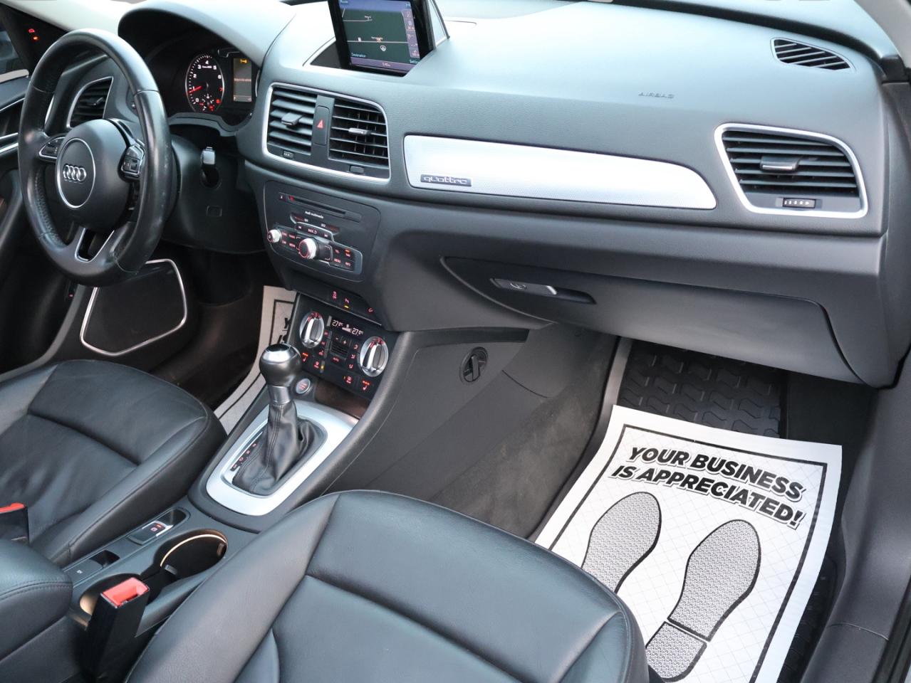 2015 Audi Q3 TECHNK AWD CERTIFIED CAMERA NAV BLUETOOTH HEATED LEATHER  P.ROOF P.SENSORS B.SPOT CRUISE ALLOYS - Photo #12