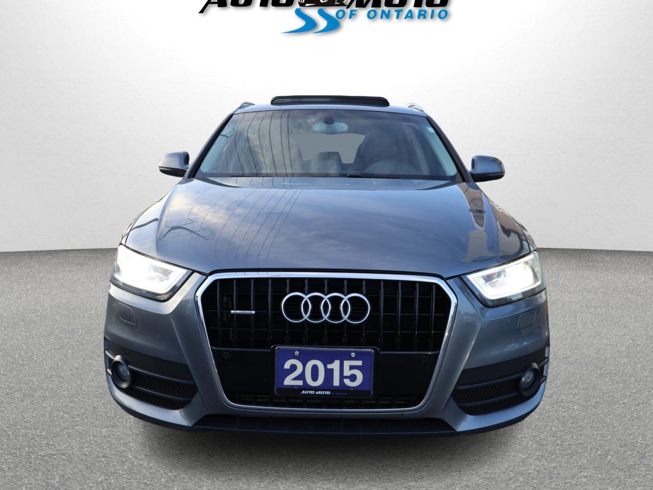 2015 Audi Q3 TECHNK AWD CERTIFIED CAMERA NAV BLUETOOTH HEATED LEATHER  P.ROOF P.SENSORS B.SPOT CRUISE ALLOYS - Photo #2