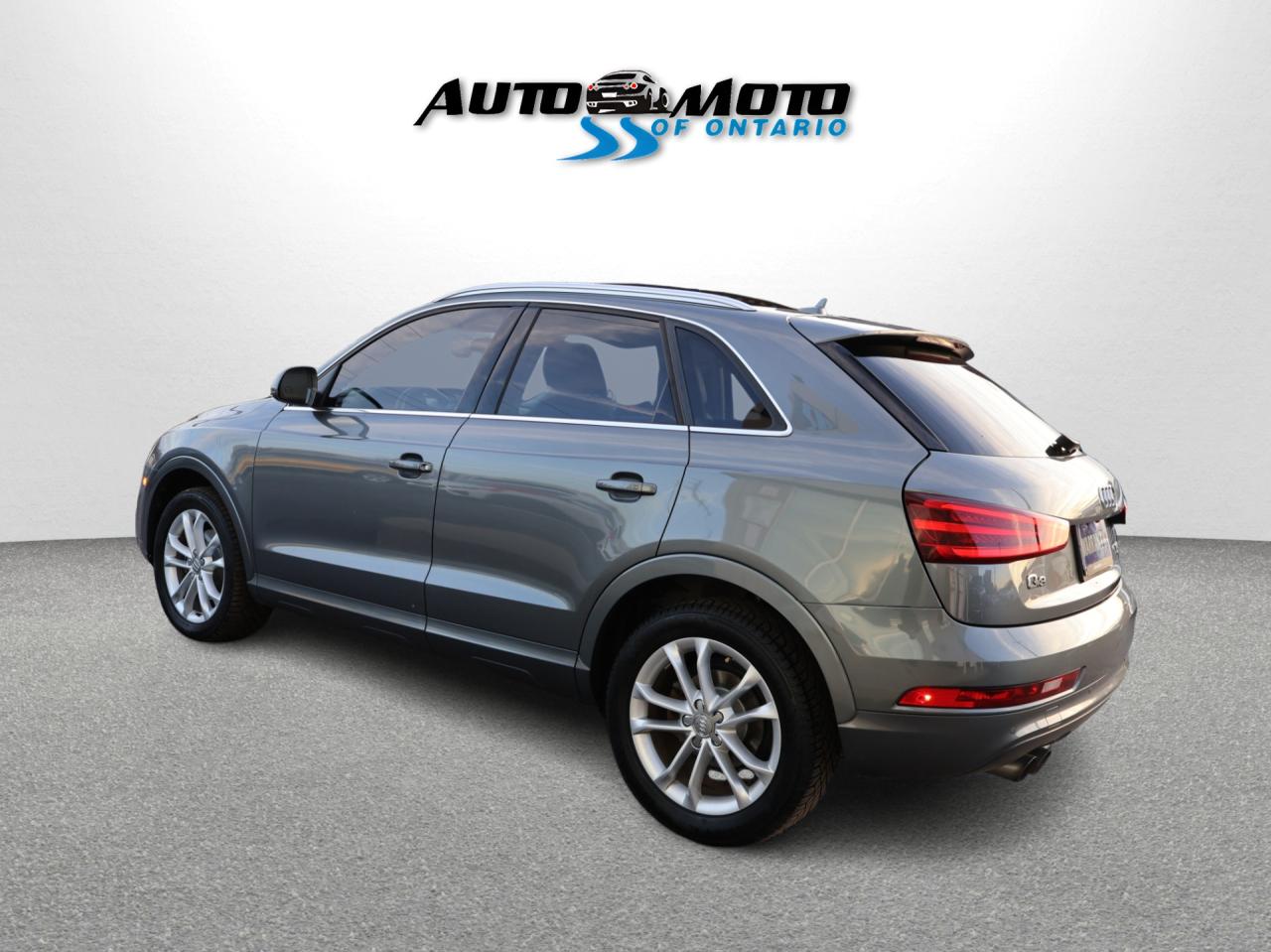 2015 Audi Q3 TECHNK AWD CERTIFIED CAMERA NAV BLUETOOTH HEATED LEATHER  P.ROOF P.SENSORS B.SPOT CRUISE ALLOYS - Photo #4