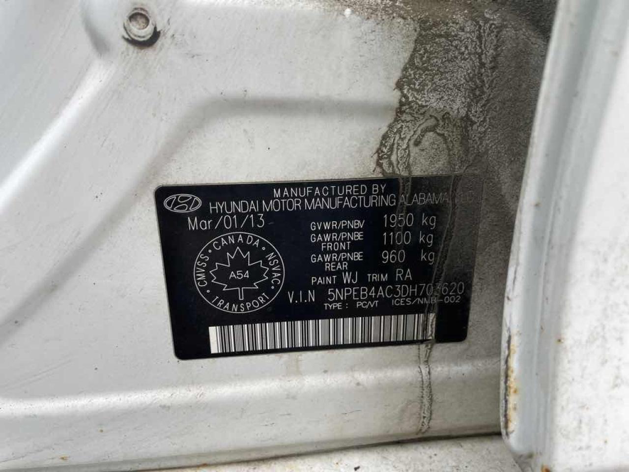 2013 HYUNDA SONATA GLS Photo