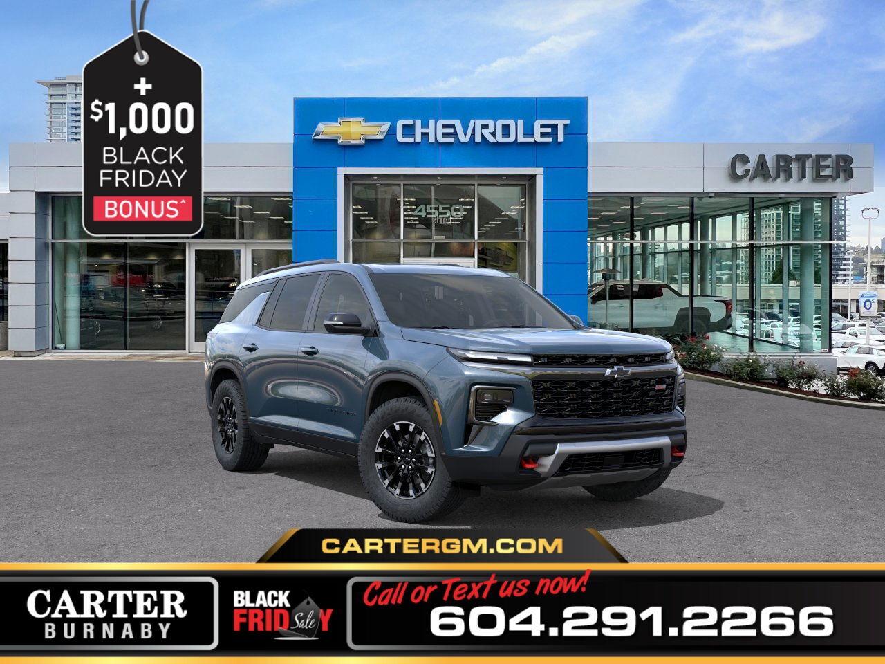 New 2026 Chevrolet Traverse Z71 AWD | 2.5L TURBO/SUNROOF/PWR SEAT/PWR LIFTGATE for sale in Burnaby, BC