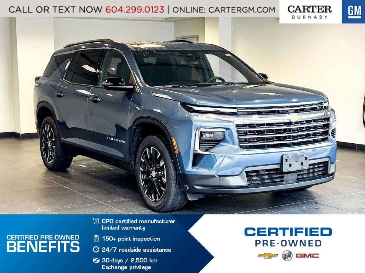 Used 2025 Chevrolet Traverse LT AWD | 2.5L ENG/PWR SUNROOF/PWR SEAT/HD SURROUND for sale in Burnaby, BC