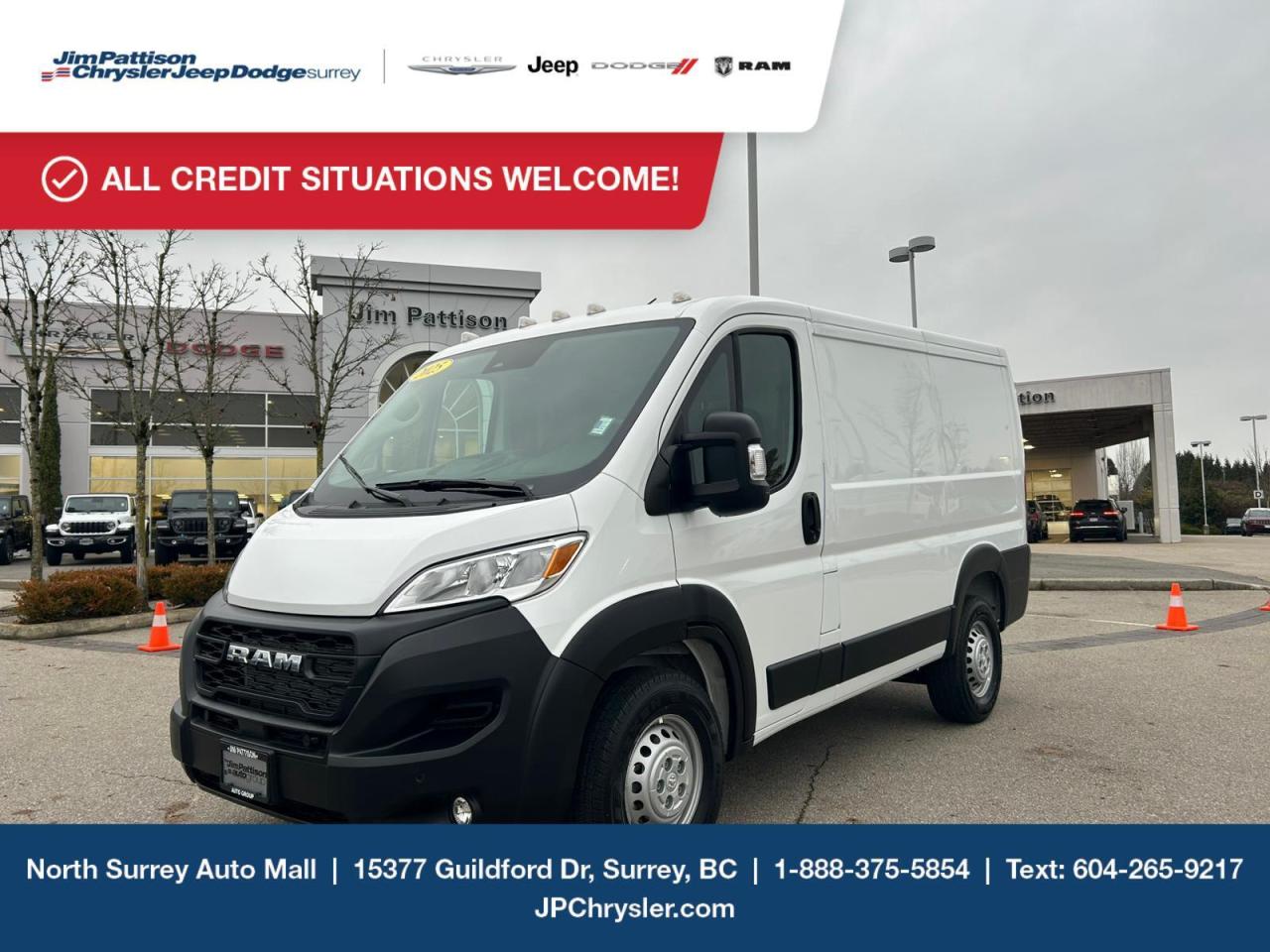 Used 2025 RAM Cargo Van ProMaster Tradesman 1500 Low Roof 118  WB w-Pass Seat for sale in Surrey, BC