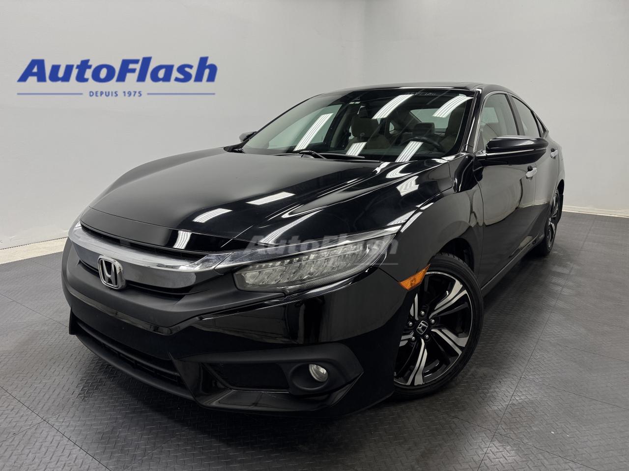 Used 2016 Honda Civic Sedan TOURING, CARPLAY, CAMERA, CUIR, TOIT OUVRANT for sale in Saint-Hubert, QC