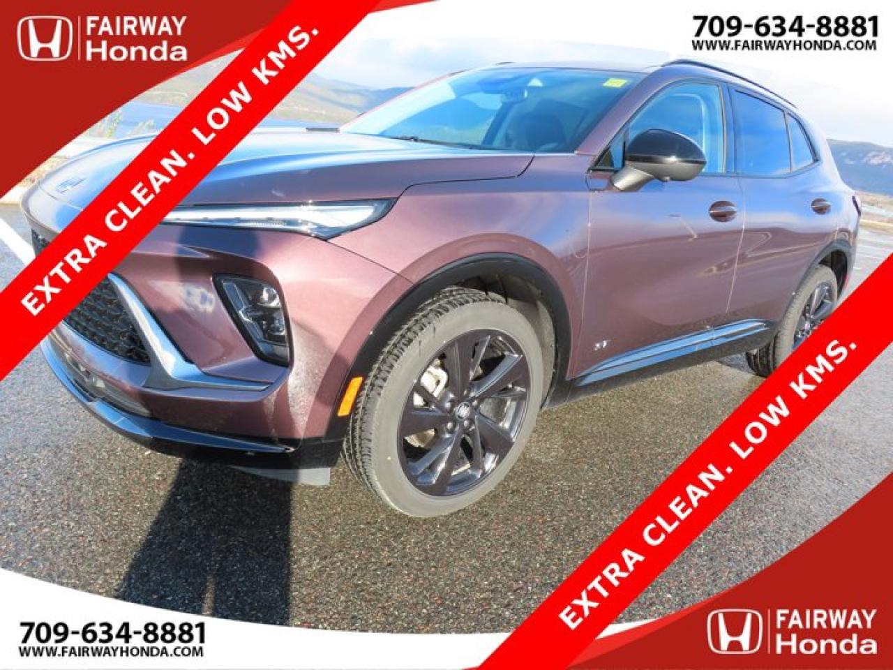 Odometer is 12722 kilometers below market average! Brown 2024 Buick Envision Sport Touring STEELE INSPECTED!! LOW KILOMETERS!! AWD 9-Speed Automatic 2.0L Turbocharged*Professionally Detailed*, *Market Value Pricing*, 3.47 Final Drive Axle Ratio, 4-Wheel Disc Brakes, 9 Speakers, ABS brakes, Air Conditioning, Alloy wheels, AM/FM radio: SiriusXM, Auto High-beam Headlights, Auto-dimming door mirrors, Auto-dimming Rear-View mirror, Automatic temperature control, Block heater, Bose Premium 9-Speaker Audio System, Brake assist, Bumpers: body-colour, Compass, Delay-off headlights, Driver 4-Way Power Lumbar Seat Adjuster, Driver 8-Way Power Seat Adjuster, Driver door bin, Driver vanity mirror, Drivers Memory Seats w/Outside Rearview Mirrors, Dual front impact airbags, Dual front side impact airbags, Electronic Stability Control, Emergency communication system: OnStar and Buick connected services capable, Four wheel independent suspension, Front anti-roll bar, Front Bucket Seats, Front dual zone A/C, Front Passenger 6-Way Manual Seat Adjuster, Front reading lights, Fully automatic headlights, Garage door transmitter, Heads-Up Display, Heated door mirrors, Heated Driver & Front Passenger Seats, Heated front seats, Heated rear seats, Heated steering wheel, Illuminated entry, Knee airbag, Leather steering wheel, Low tire pressure warning, Memory seat, Navigation System, Occupant sensing airbag, Outside temperature display, Overhead airbag, Overhead console, Panic alarm, Passenger door bin, Passenger vanity mirror, Perforated Leather-Appointed Seat Trim, Power door mirrors, Power driver seat, Power Liftgate, Power steering, Power windows, Premium audio system: Buick Infotainment System, Radio data system, Radio: 30 Diagonal Ultra-Wide Display, Rear anti-roll bar, Rear reading lights, Rear window defroster, Rear window wiper, Remote keyless entry, Security system, SiriusXM, Speed control, Split folding rear seat, Spoiler, Sport steering wheel, Steering wheel mounted audio controls, Telescoping steering wheel, Tilt steering wheel, Traction control, Trip computer, Variably intermittent wipers, Wheels: 20 Carbon Flash Metallic Alloy, Wireless Apple CarPlay/Wireless Android Auto.Fairway Honda - Community Driven!