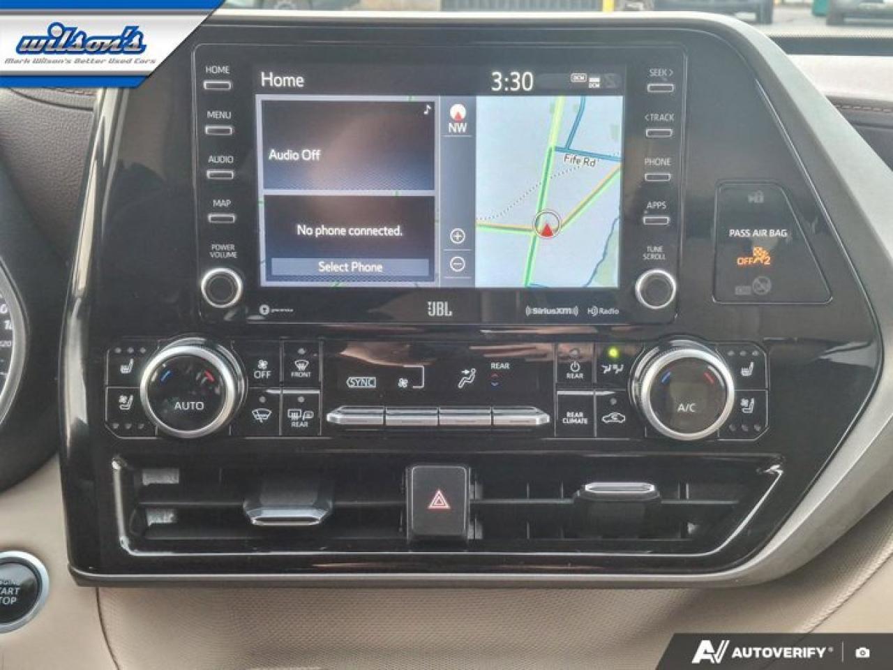 2021 Toyota Highlander LimitedLeather | Sunroof | Cooled + Heated Seats | JBL Audio | Rear Camera | and More ! Photo