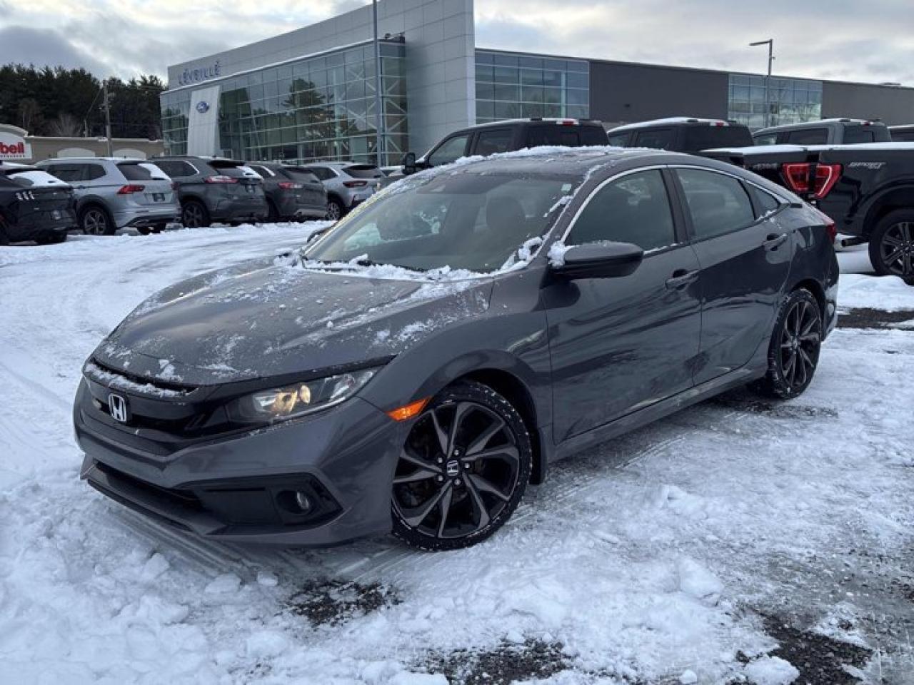 Used 2020 Honda Civic Sedan Sport Sedan | Sunroof | Heated Wheel + Seats | Adaptive Cruise | CarPlay + Android | Rear Cam for sale in Guelph, ON