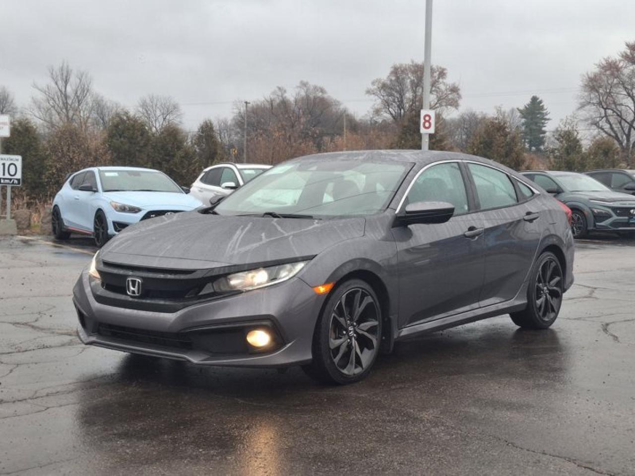 Used 2020 Honda Civic Sedan Sport Sedan | Sunroof | Heated Wheel + Seats | Adaptive Cruise | CarPlay + Android | Rear Cam for sale in Guelph, ON