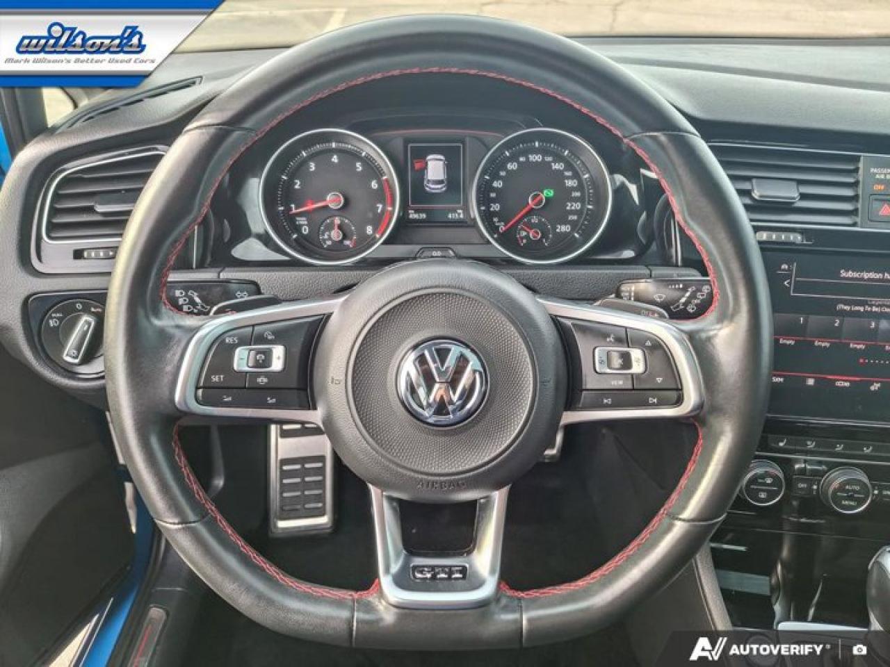 2021 Volkswagen Golf GTI AutobahnLeather | Sunroof | Nav | Heated Seats | Rear Camera | Power Seat | and More ! Photo