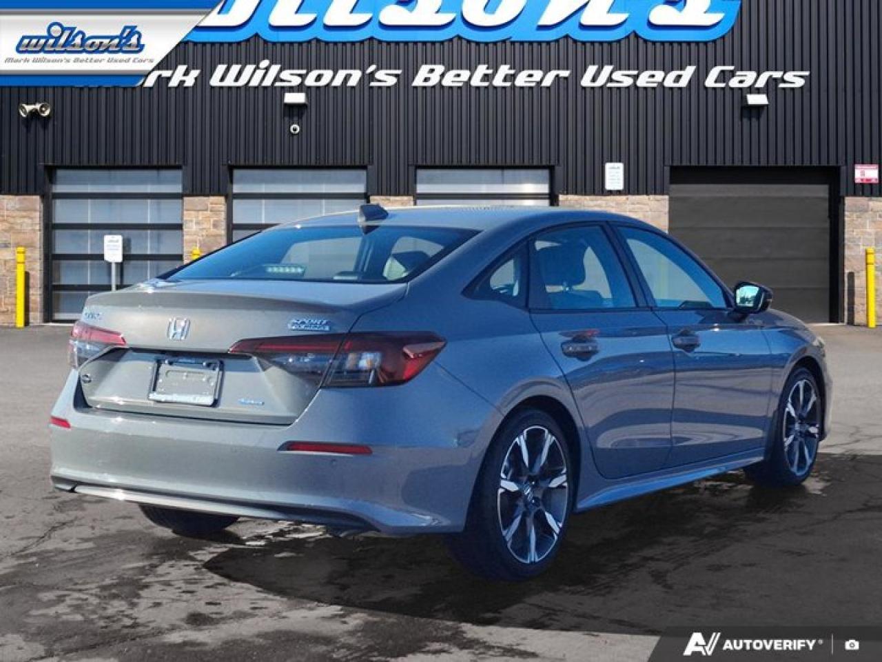 2025 Honda Civic Hybrid Sport Touring | Sunroof | Remote Start | Heated Seats + Steering | Carplay + Android Auto and More ! Photo4