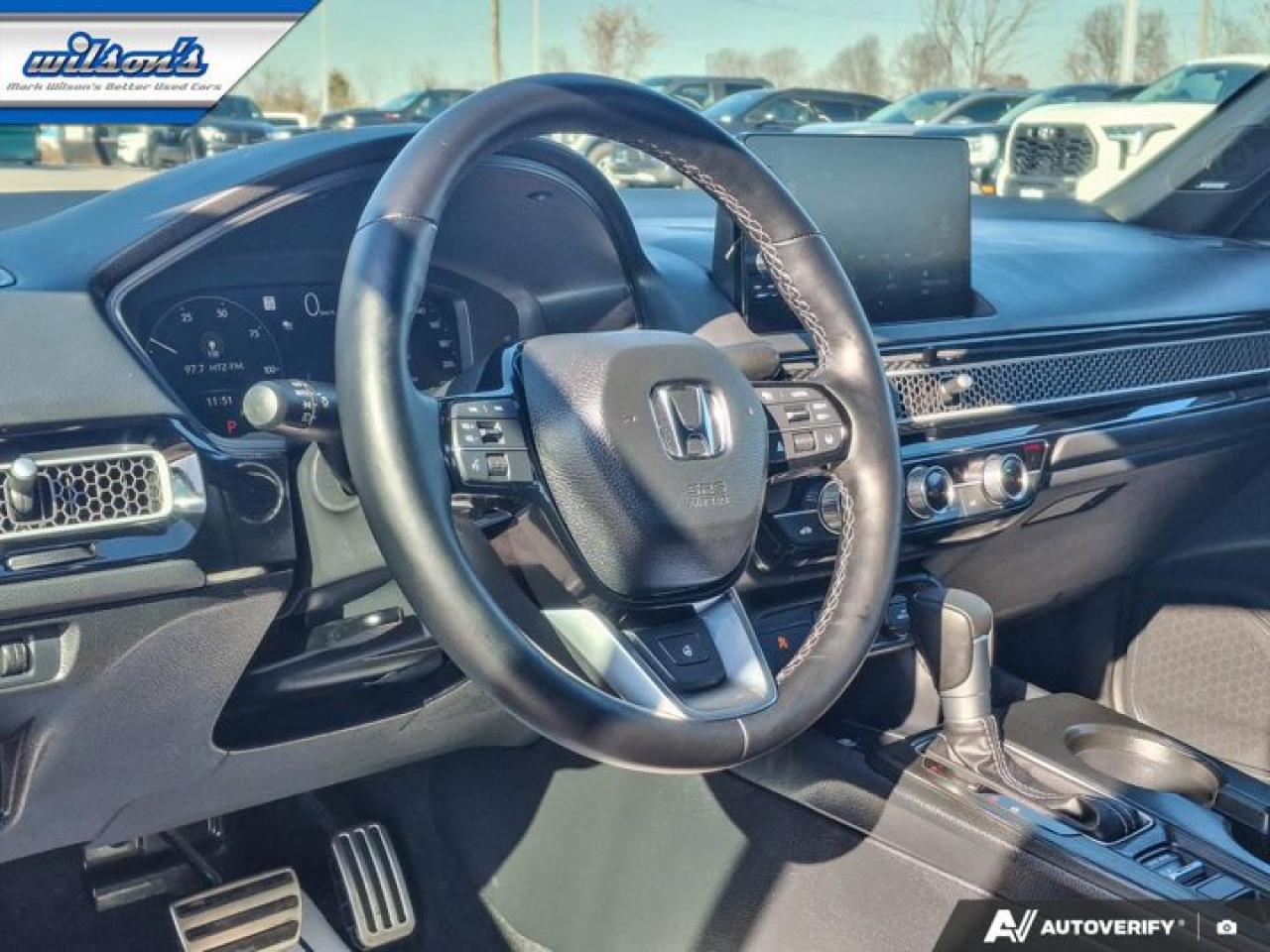 2025 Honda Civic Hybrid Sport Touring | Sunroof | Remote Start | Heated Seats + Steering | Carplay + Android Auto and More ! Photo
